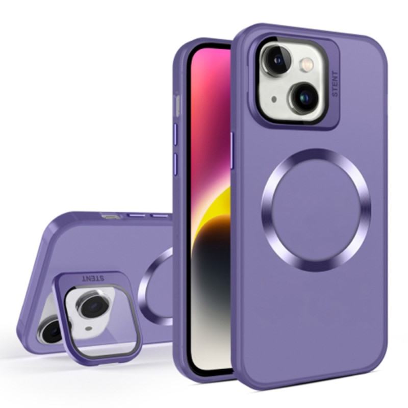 Custodia per iPhone 15 Plus compatibile con MagSafe, con supporto e protezione dell'obiettivo