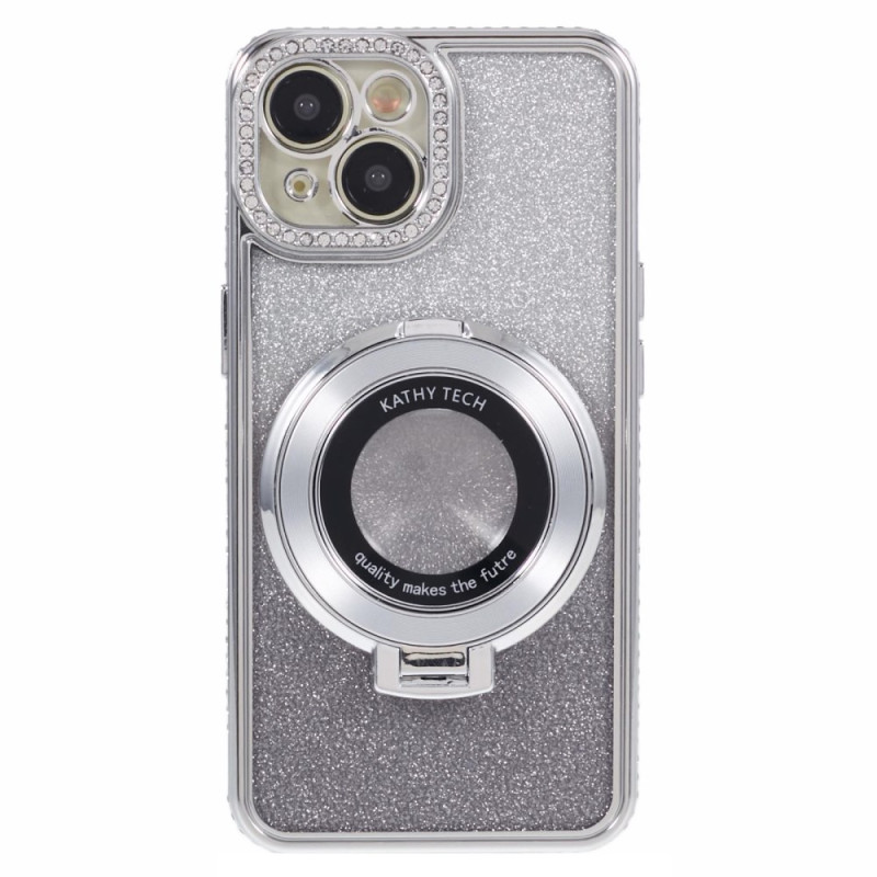 Custodia lucida per iPhone 15 Plus con supporto
