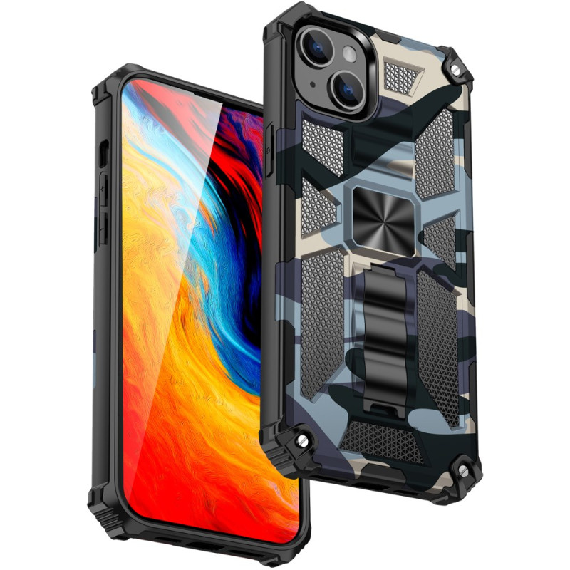 Custodia iPhone 15 Plus Supporto integrato Camouflage