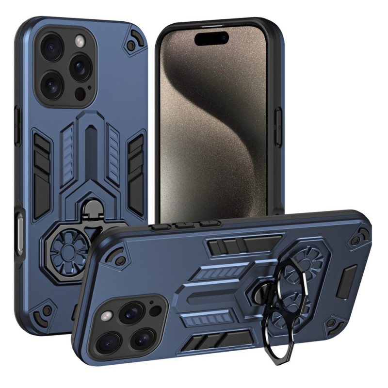 Robusta cover
per iPhone 15 Pro con supporto per anelli