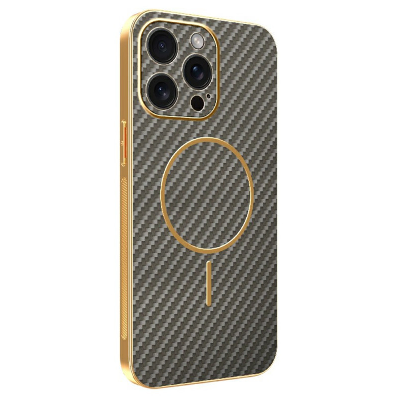 Custodia per iPhone 15 Pro Max MagSafe Texture in fibra di carbonio