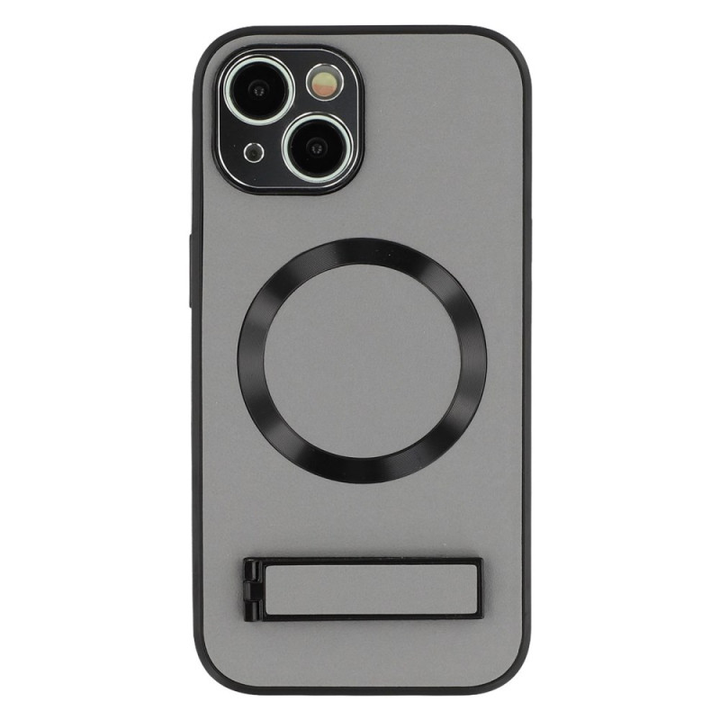 Custodia MagSafe per iPhone 14 con supporto integrato effetto pelle