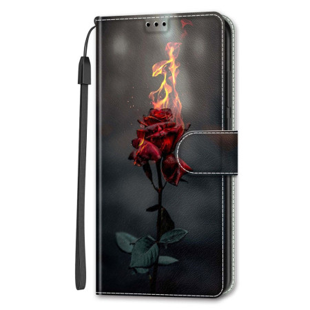 Custodia iPhone 14 Rose de Feu