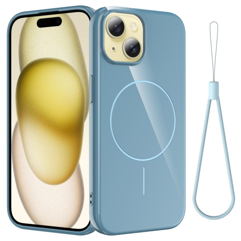 Custodia in silicone Magsafe per iPhone 14 con cordino