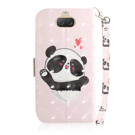 Custodia Sony Xperia 10 Panda Love Strap