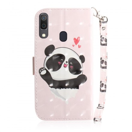 Custodia Samsung Galaxy A30 Panda Love Strap