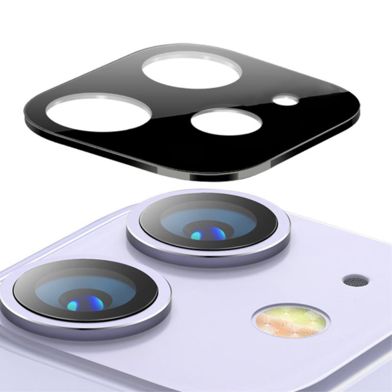 Lente protettiva in vetro temperato per iPhone 11 (versione nera)
