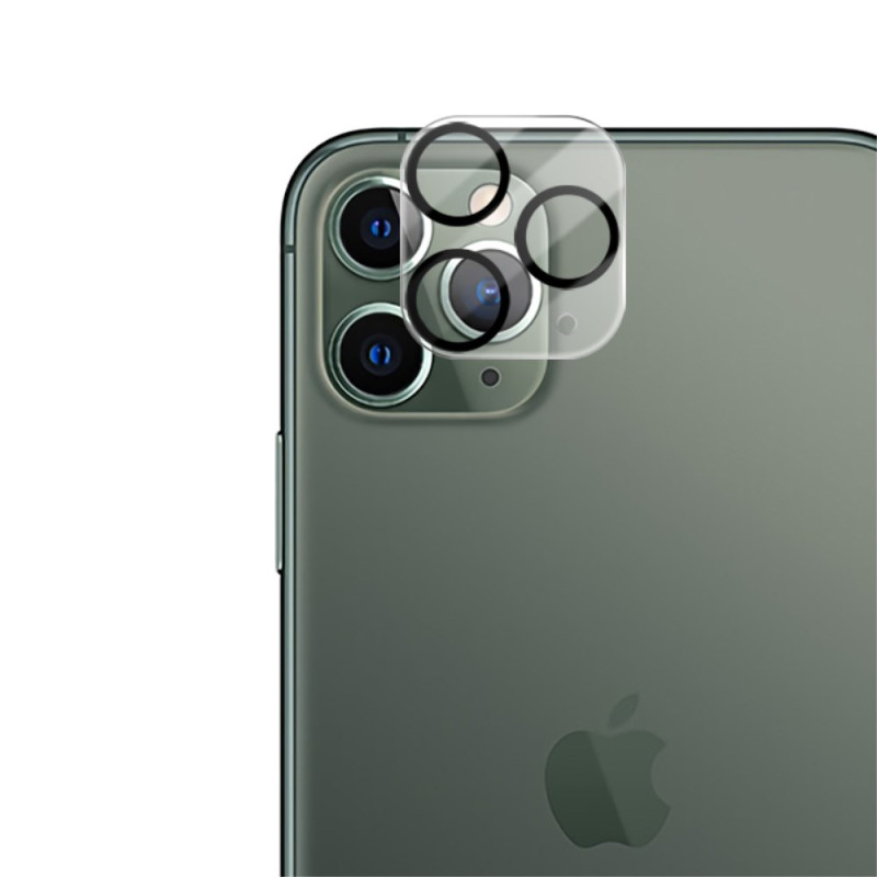 Lente protettiva in vetro temperato per iPhone 11 Pro (cerchi neri)
