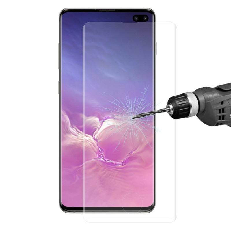 Protezione dello schermo in vetro temperato integrale per Samsung Galaxy S10 Plus