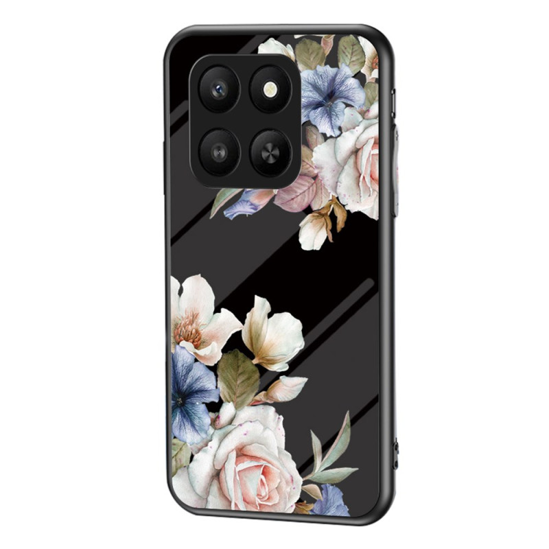 Honor 400 Smart 5G Custodia in vetro temperato floreale