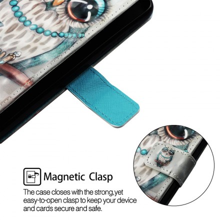Samsung Galaxy A30 Miss Owl Custodia con cordoncino