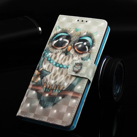 Samsung Galaxy A30 Miss Owl Custodia con cordoncino