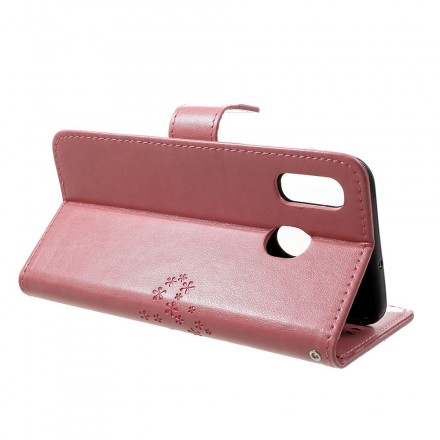 Samsung Galaxy A30 Custodia con cinturino con albero e gufo