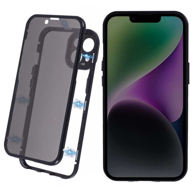 Custodia magnetica per iPhone 14 Plus con protezione schermo
 anti-spionaggio