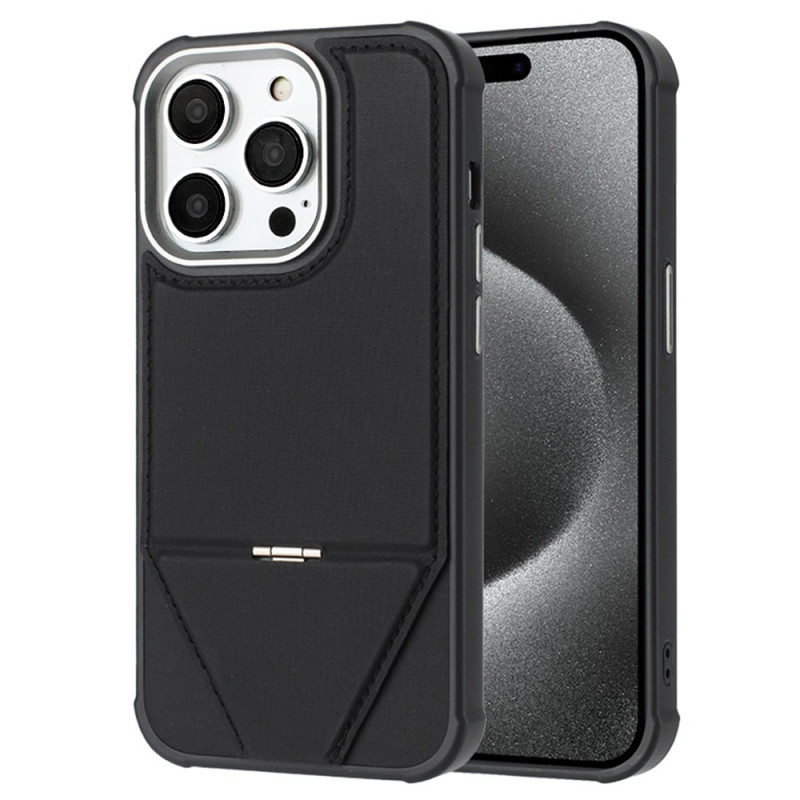 Custodia MagSafe per iPhone 14 Pro effetto pelle con supporto integrato