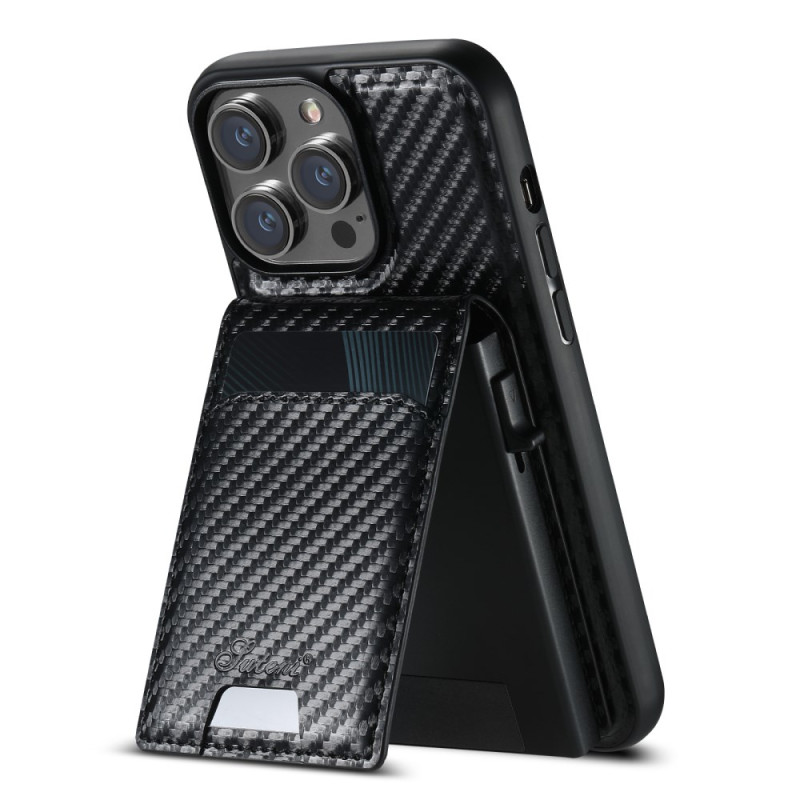 Custodia iPhone 14 Pro Card Holder in fibra di carbonio