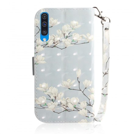 Custodia Samsung Galaxy A50 Flower Tree con cinturino