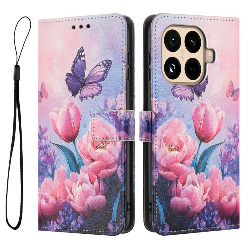 Custodia Xiaomi 15T Pro Tulipani e Farfalle
