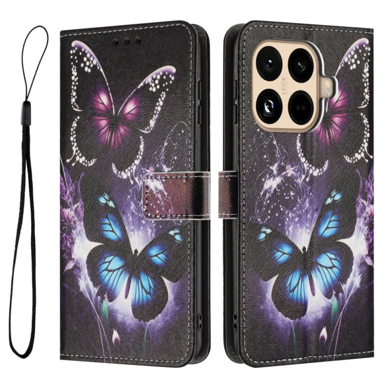 Xiaomi 15T Pro Custodia Due farfalle