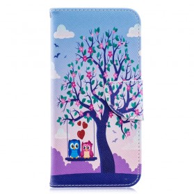 Cover Huawei Y6 2019 Gufi sull'altalena