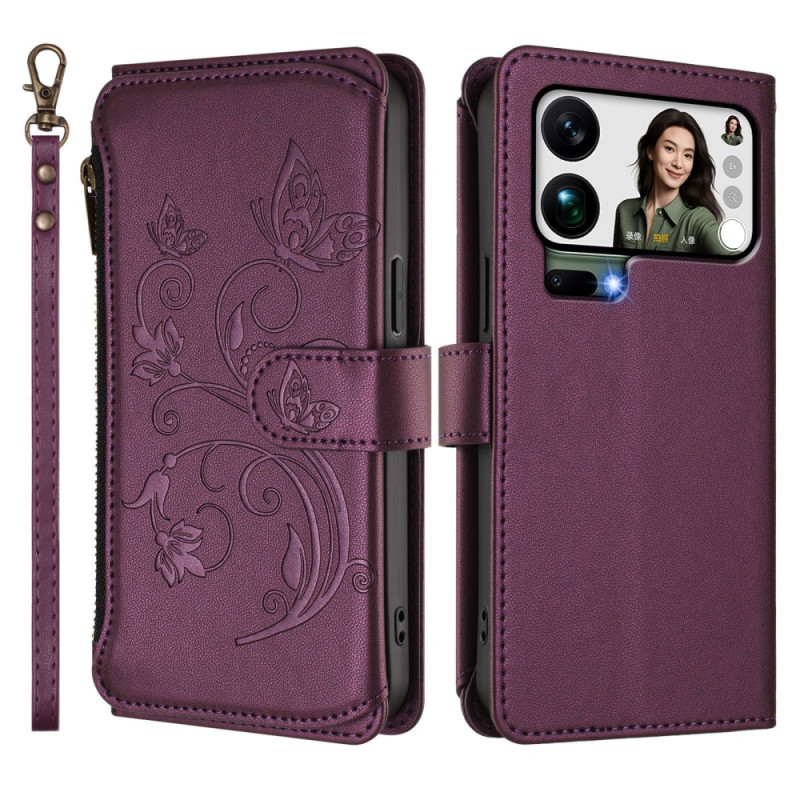 Custodia Xiaomi 17 Pro Max Wallet Floral