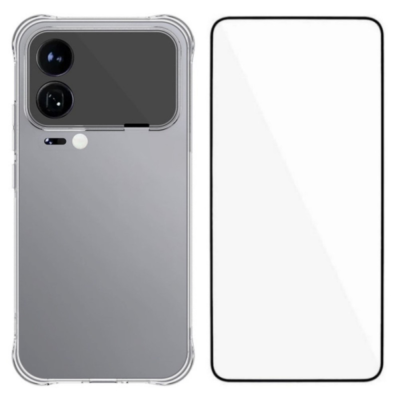 Xiaomi 17 Pro Max Custodia trasparente rinforzata con protezione schermo