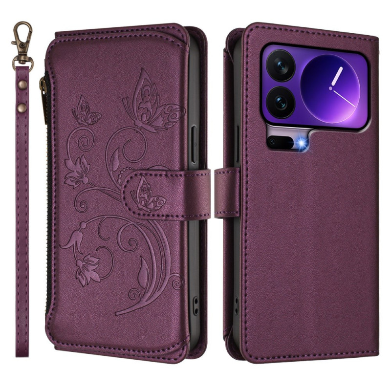 Custodia Xiaomi 17 Pro Wallet Floral