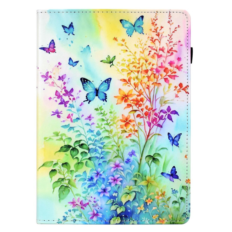 Custodia per Samsung Galaxy Tab S11 Fiori e farfalle colorate