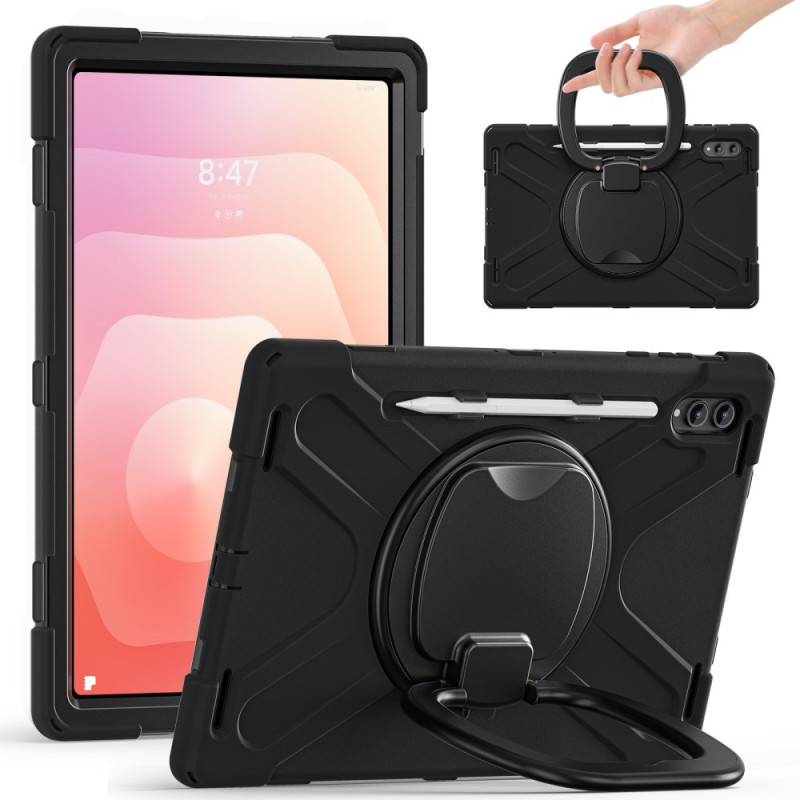 Samsung Galaxy Tab S11 Ultra Custodia a tripla protezione con impugnatura girevole a 360°