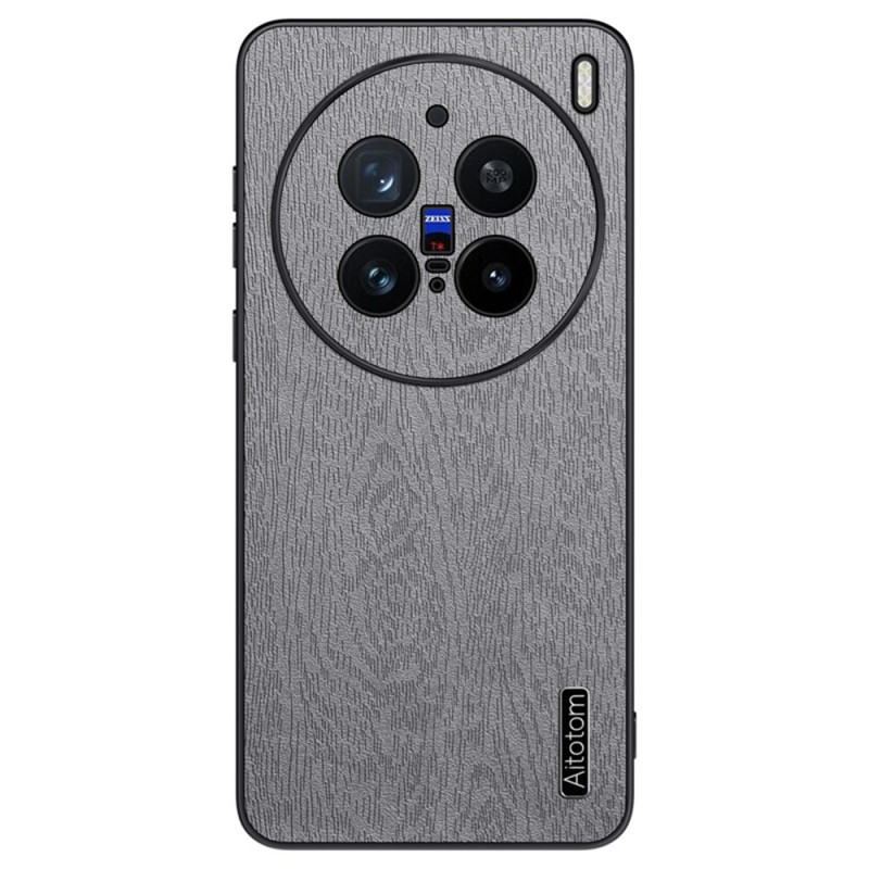 Custodia Vivo X200 Pro con texture legno