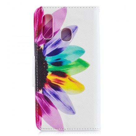 Custodia per Samsung Galaxy A40 con fiori acquerellati