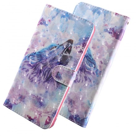 Custodia per Samsung Galaxy A40 Watercolour Wolf