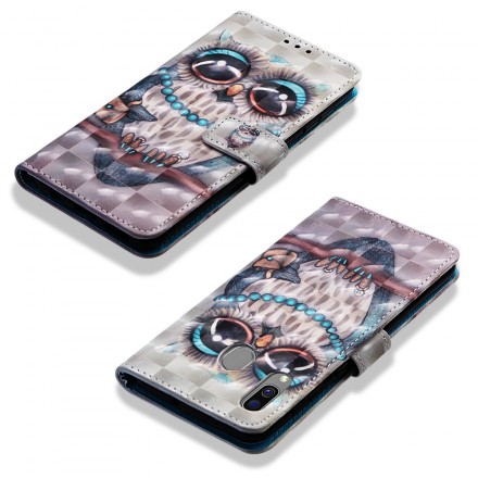 Samsung Galaxy A40 Custodia Miss Owl
