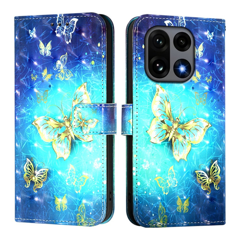 Custodia OnePlus 15 Gold Butterfly