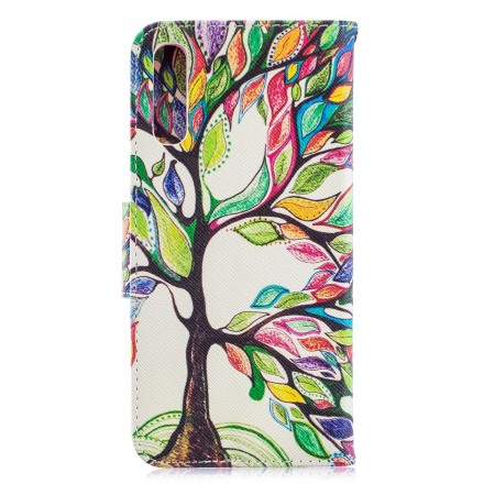 Custodia Samsung Galaxy A70 Albero colorato