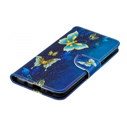 Custodia Samsung Galaxy A70 Gold Butterfly