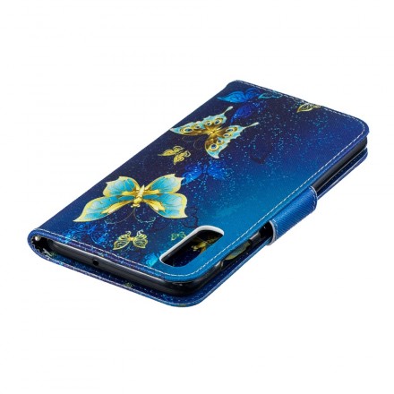 Custodia Samsung Galaxy A70 Gold Butterfly