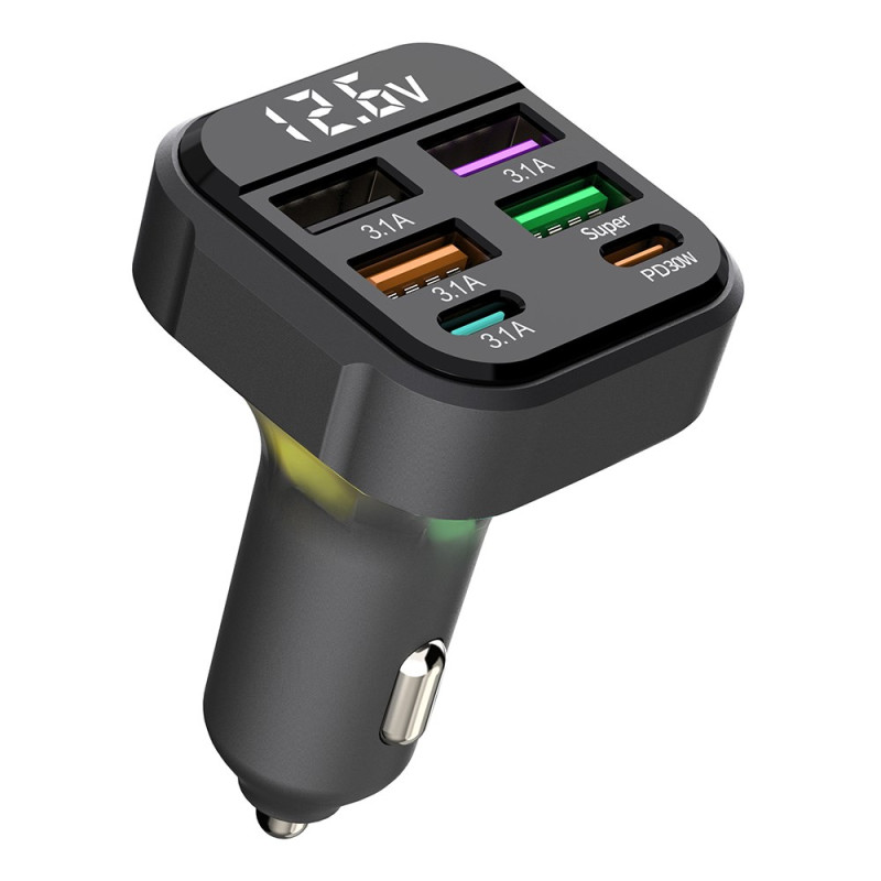 Caricatore rapido per auto QC3.0 USB e Tipo-C