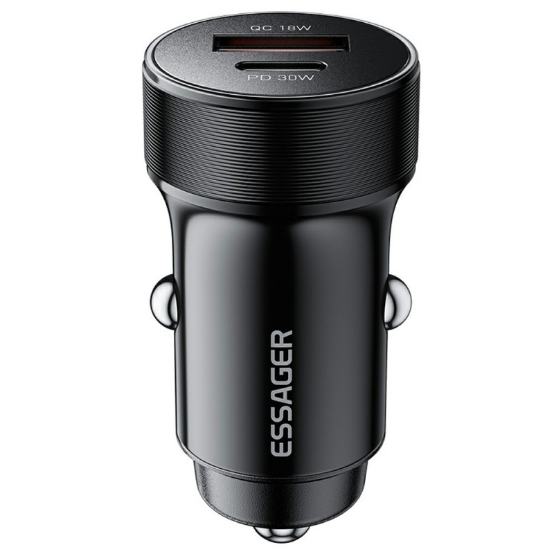 Caricatore da auto USB-A/C a doppia porta 30W PD ESSAGER