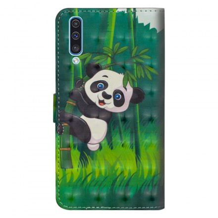 Custodia per Samsung Galaxy A70 Panda e Bambù