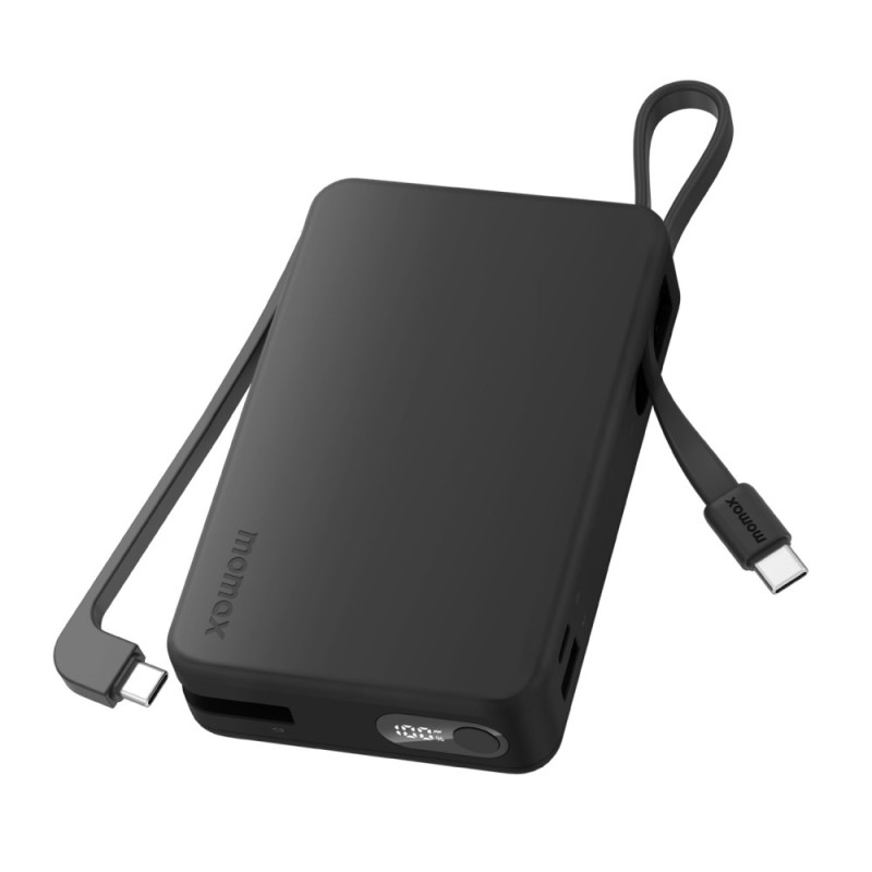 Batteria esterna MOMAX 20000mAh 30W Cavi USB-C integrati