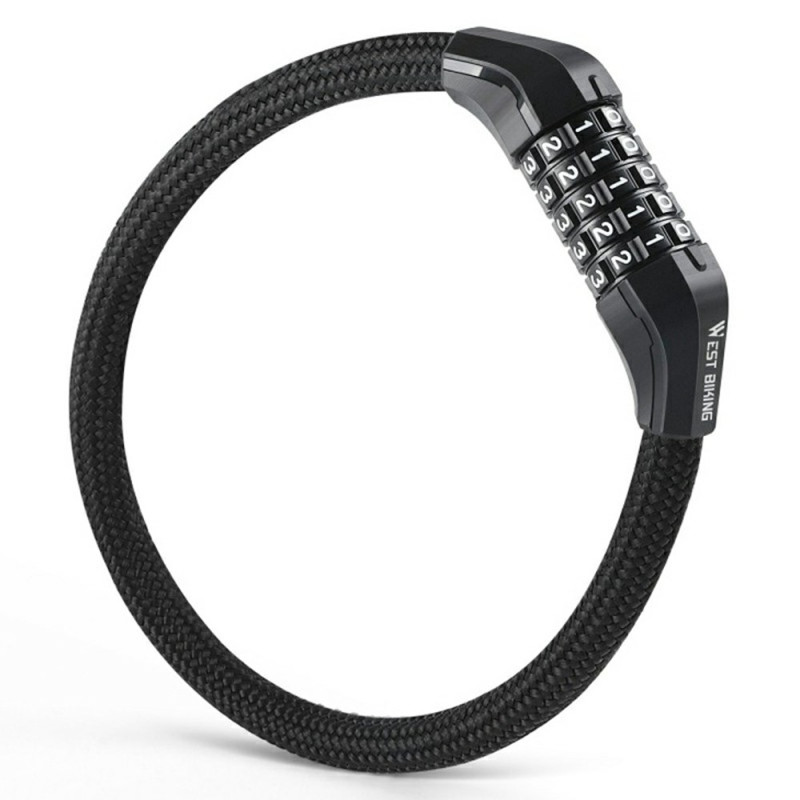 WEST BIKING Blocco a combinazione a 5 cifre per biciclette e biciclette elettriche
