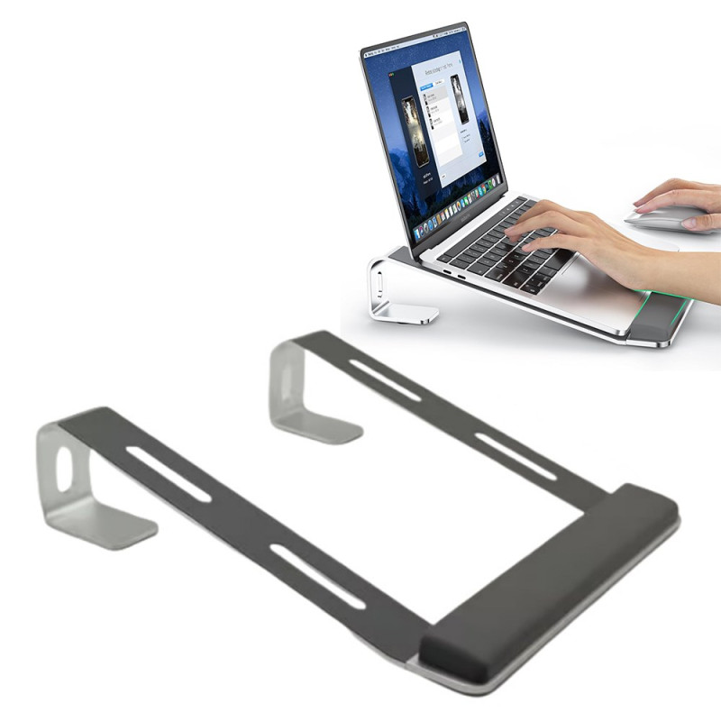 Supporto staccabile per notebook con poggiapolsi in silicone