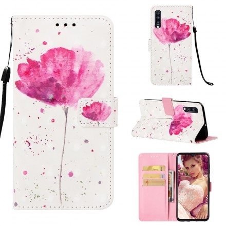 Custodia per Samsung Galaxy A70 Poppy Watercolour