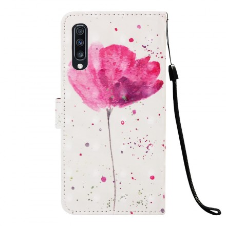 Custodia per Samsung Galaxy A70 Poppy Watercolour