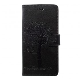 Samsung Galaxy A70 Custodia con cinturino con albero e gufo