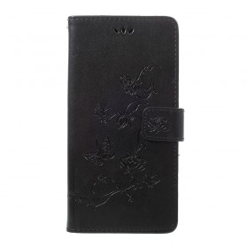 Samsung Galaxy A70 Custodia con cinturino con farfalle e fiori