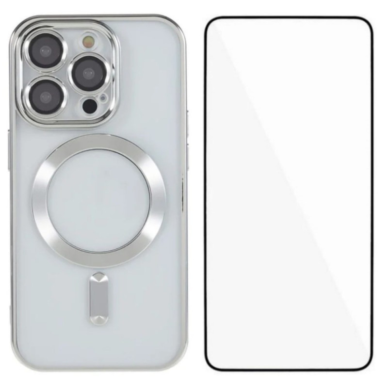 Custodia MagSafe trasparente per iPhone 13 Pro Max con protezione per lo schermo