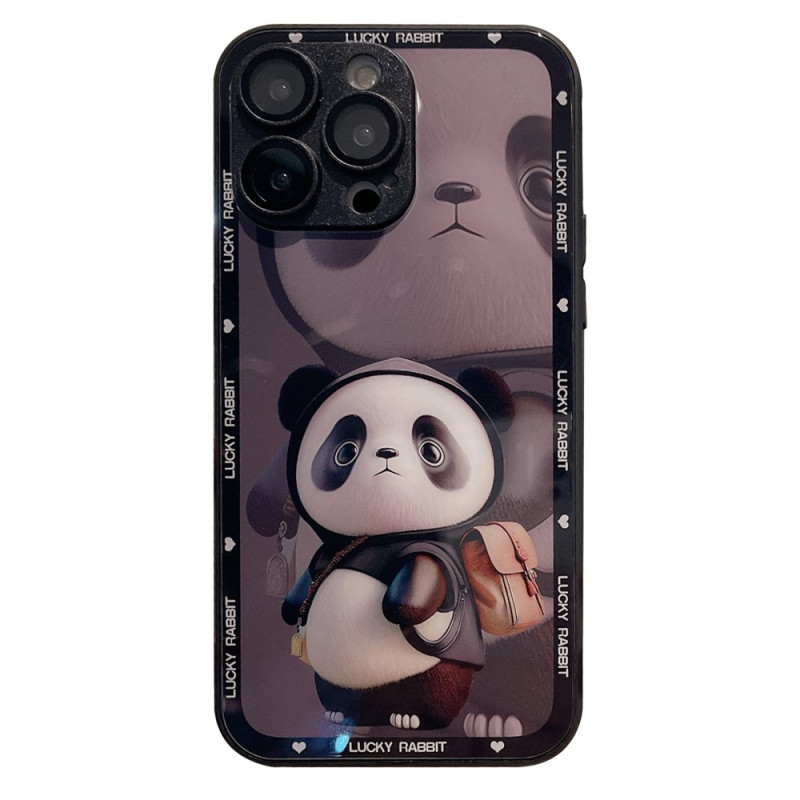 Custodia iPhone 13 Pro Max in vetro temperato Panda Design