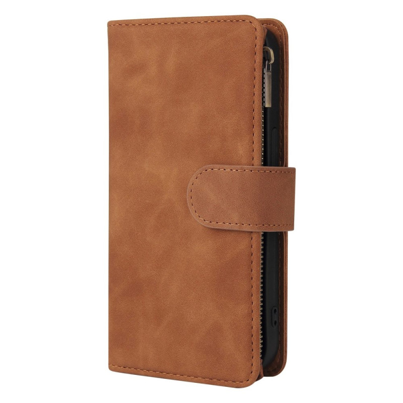 Cover per iPhone 13 Pro Max Portafoglio effetto scamosciato